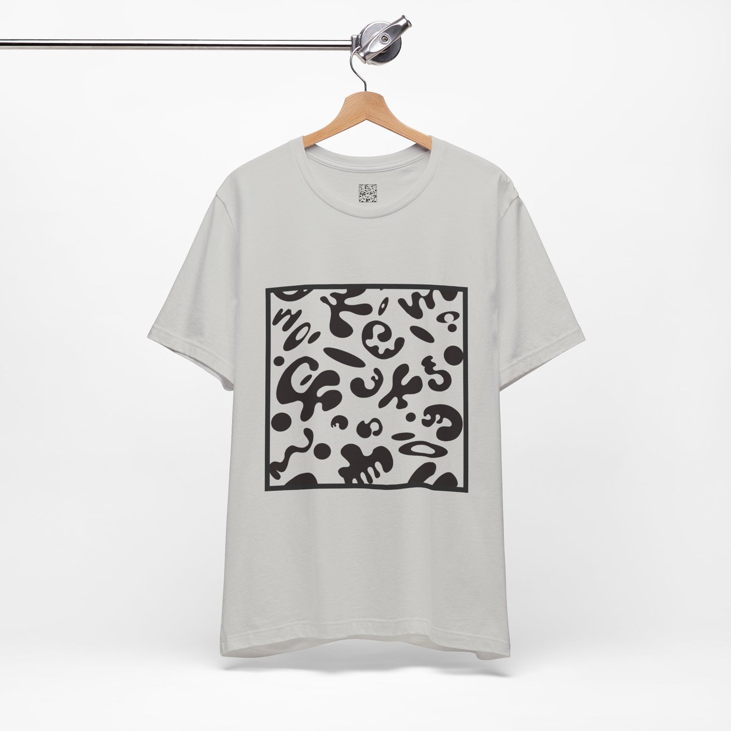 Adorn'd Unisex Jersey Short Sleeve Tee - Smoke Signal Black Print
