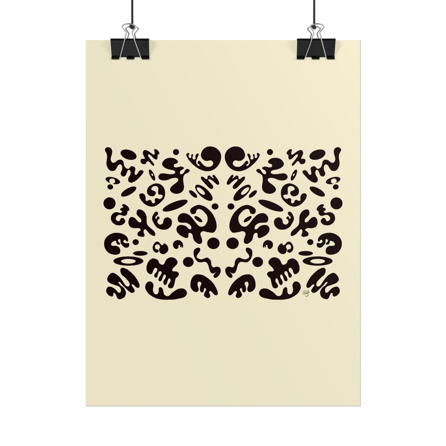 Mirror Work Rolled Poster (Portrait) - Blank Page