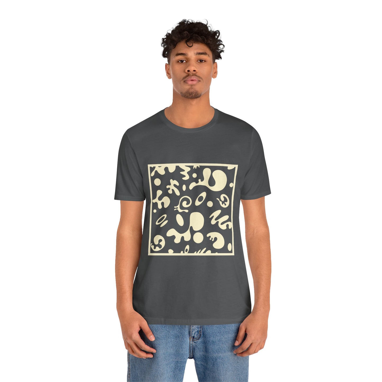 Adorn'd Unisex Jersey Short Sleeve Tee - Blank Page White Print