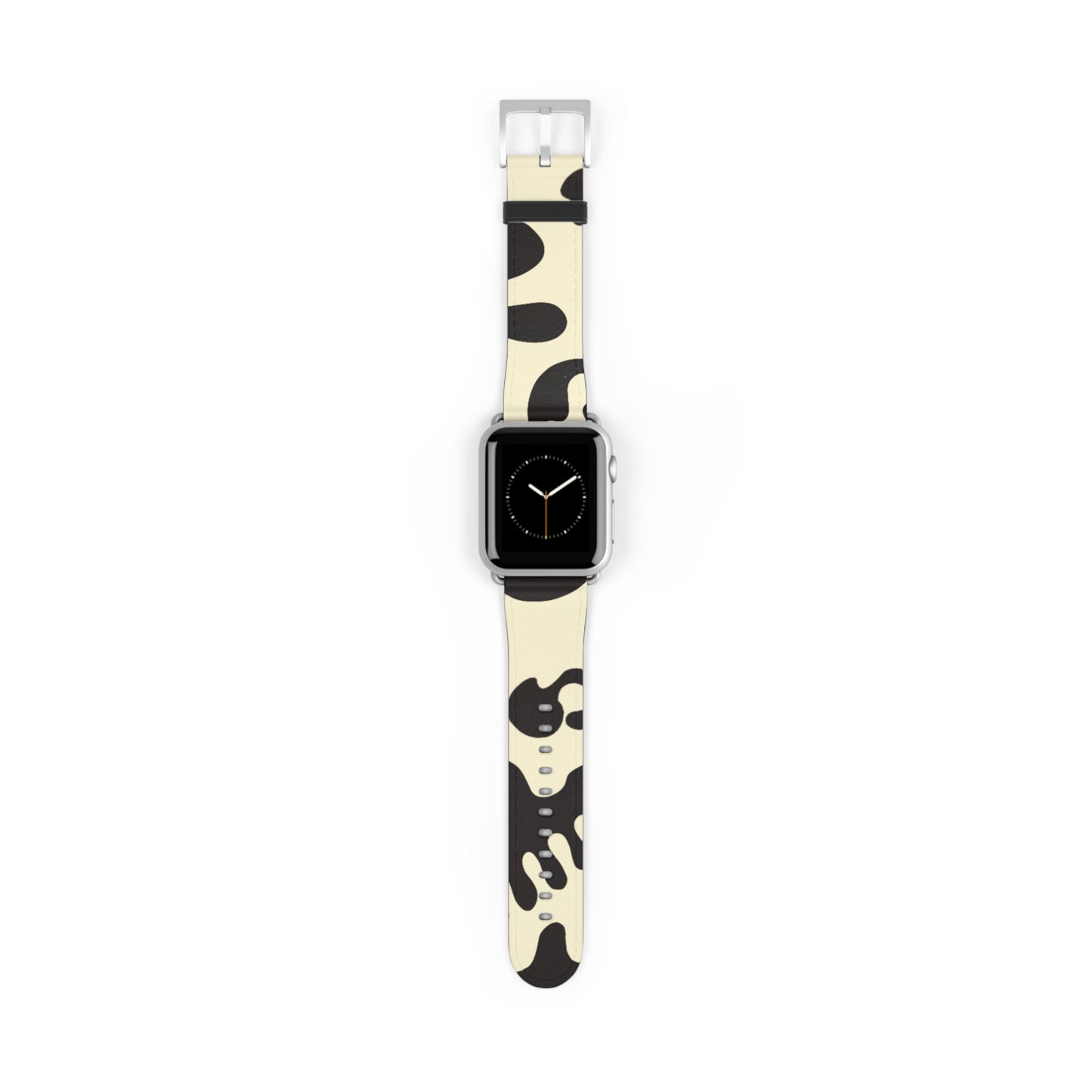 Pure Imagination Faux Leather Apple Watch Band - Blank Page White