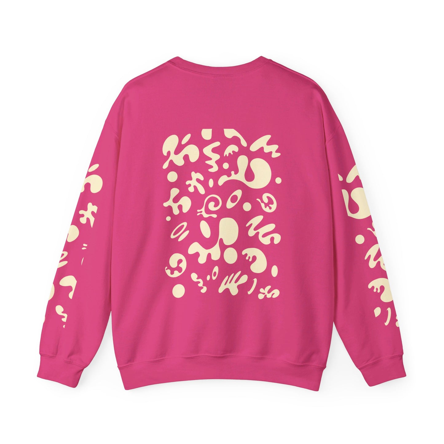 PURE IMAGINATION UNISEX HEAVY BLEND™ CREWNECK SWEATSHIRT - Warm White Print