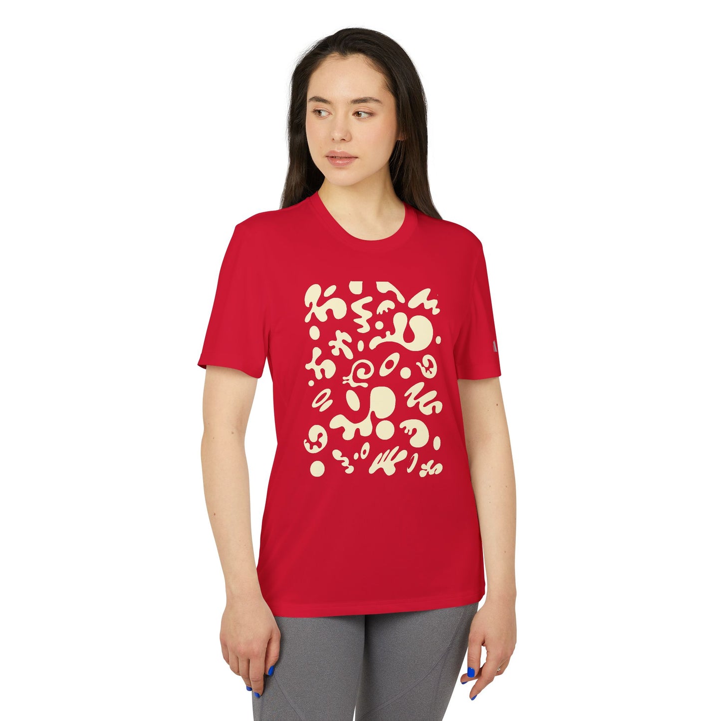 Pure Imagination Adidas Unisex Sport T-Shirt - Blank Page White