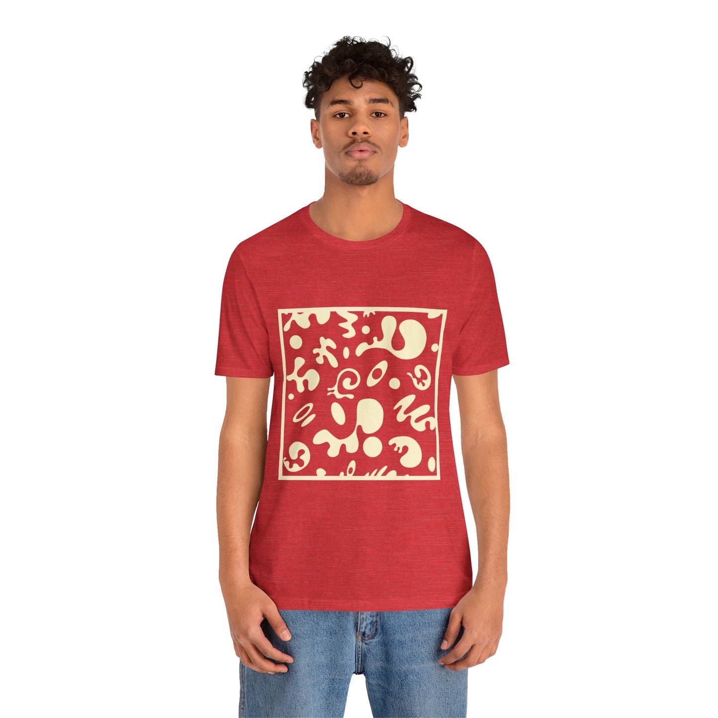 Adorn'd Unisex Jersey Short Sleeve Tee - Blank Page White Print