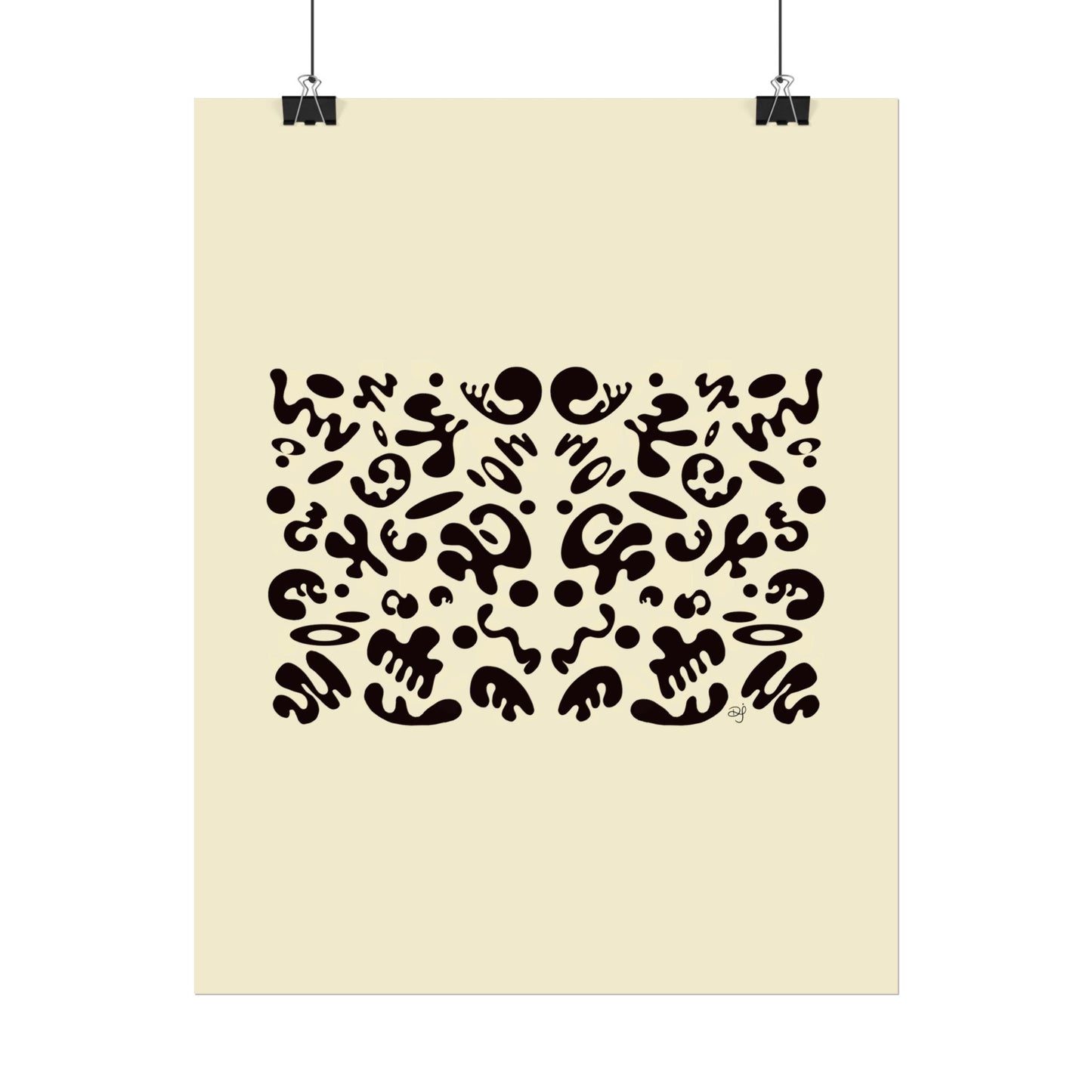 Mirror Work Rolled Poster (Portrait) - Blank Page