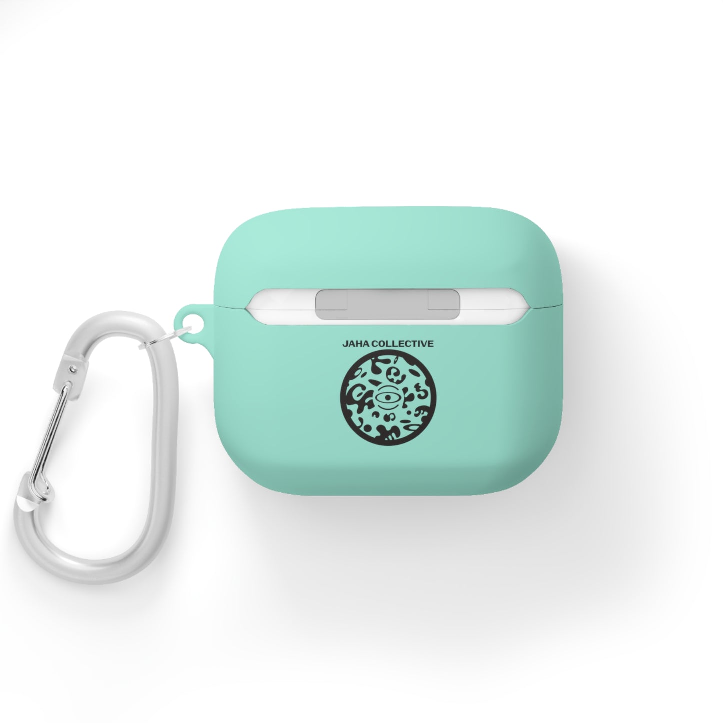 Adorn'd Logo Hard Plastic Airpods Case Cover - Smoke Signal Black