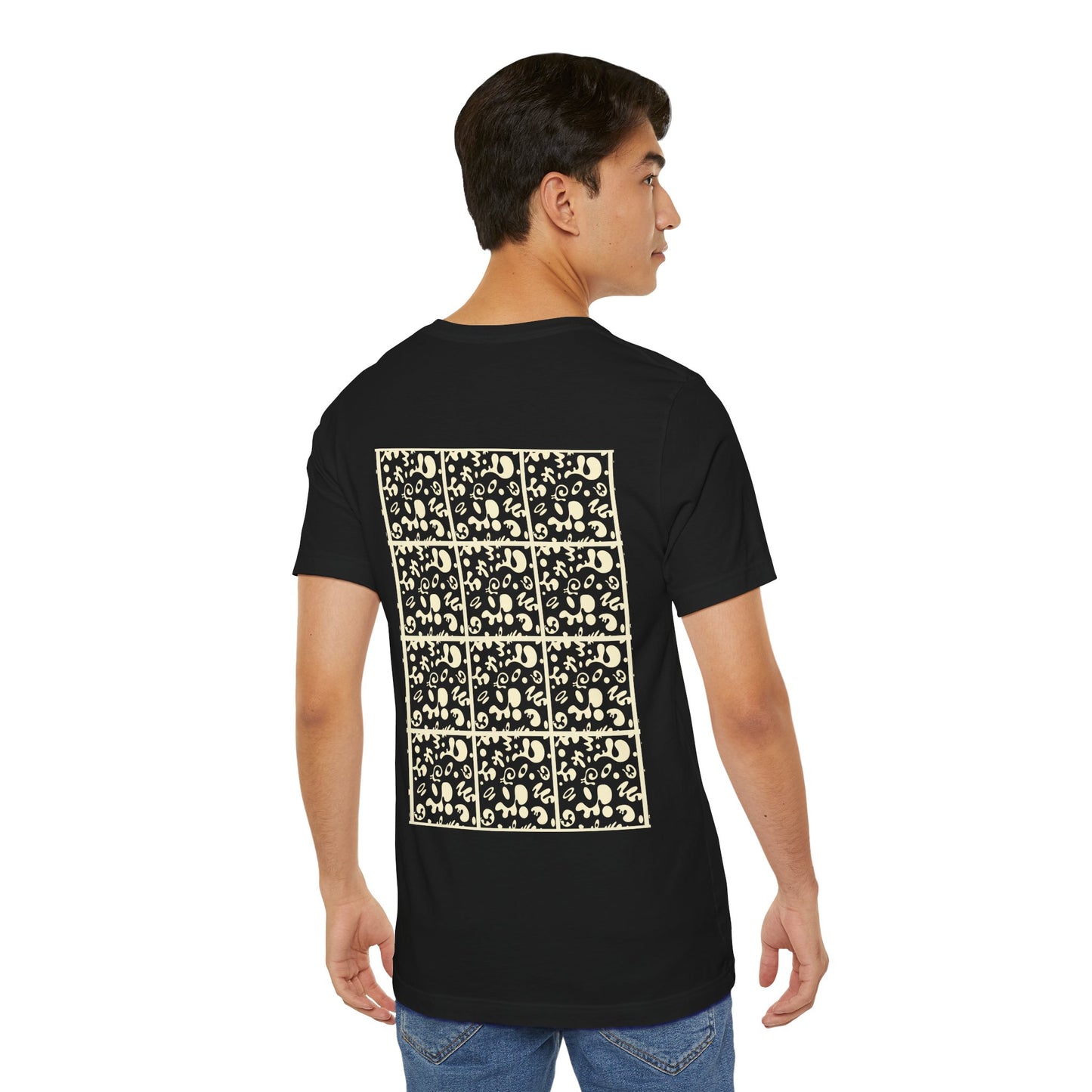 Adorn'd Unisex Jersey Short Sleeve Tee - Blank Page White Print