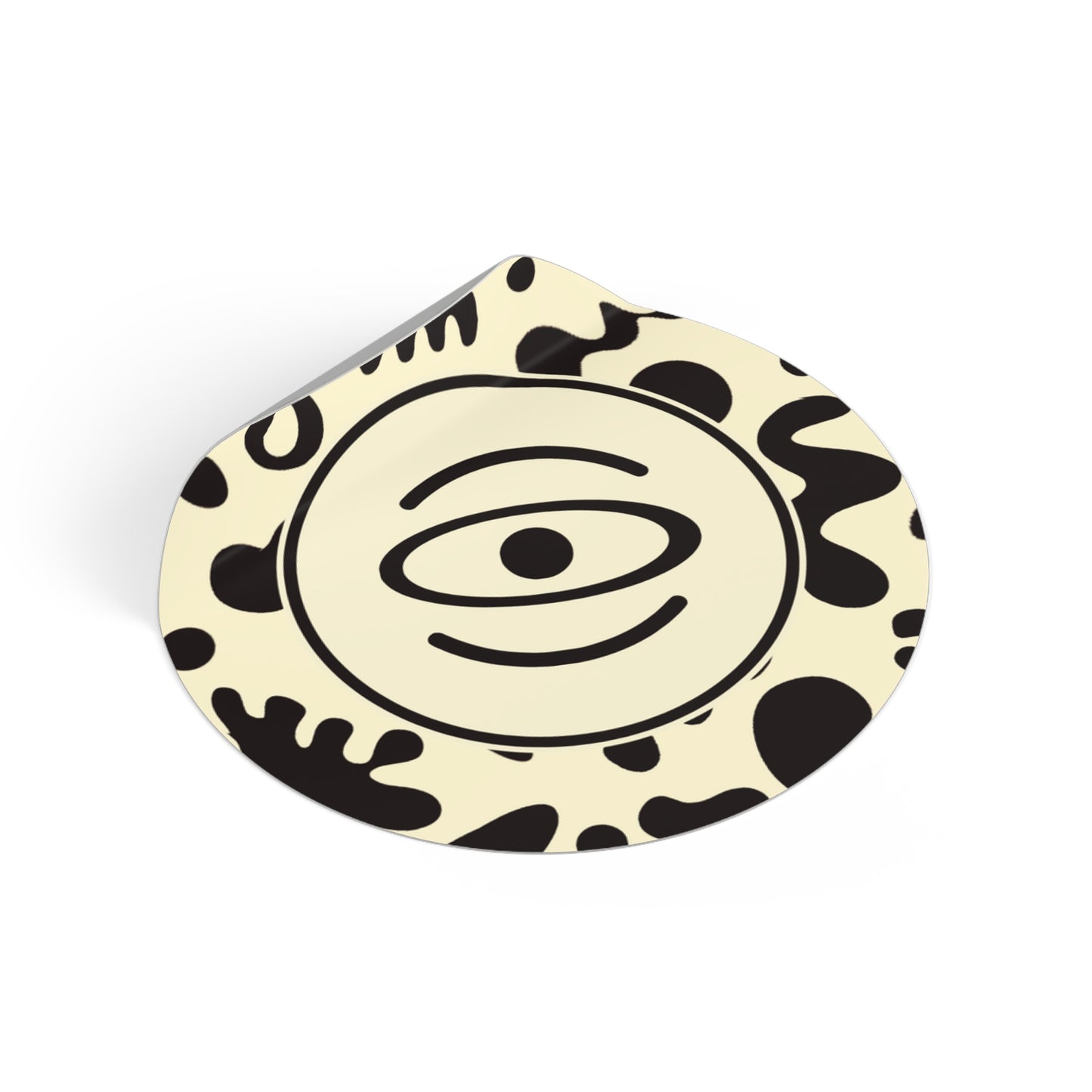 Adorn'd Logo Round Vinyl Stickers - Blank Page