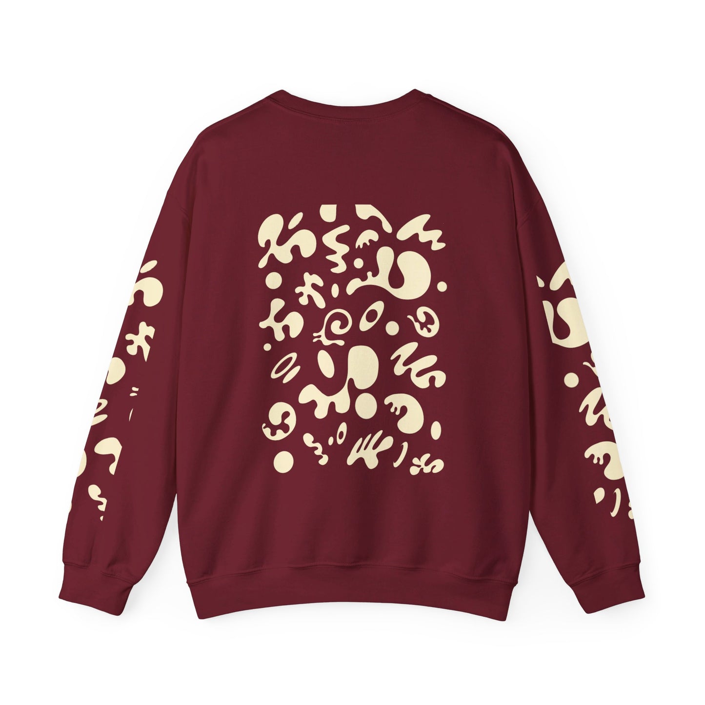 PURE IMAGINATION UNISEX HEAVY BLEND™ CREWNECK SWEATSHIRT - Warm White Print