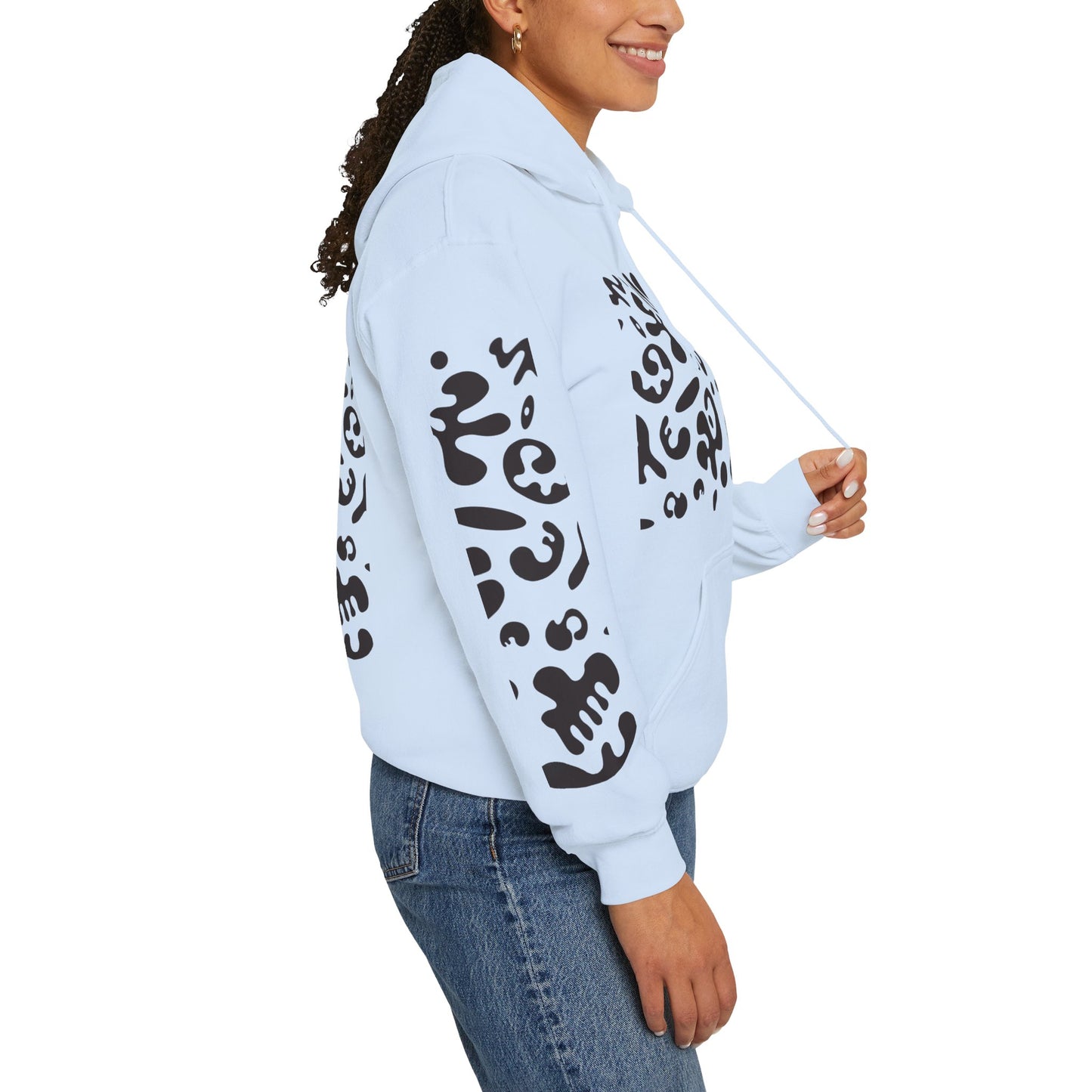 Mirror Work Unisex Heavy Blend™ Hooded Sweatshirt - Smoke Signal Black Print