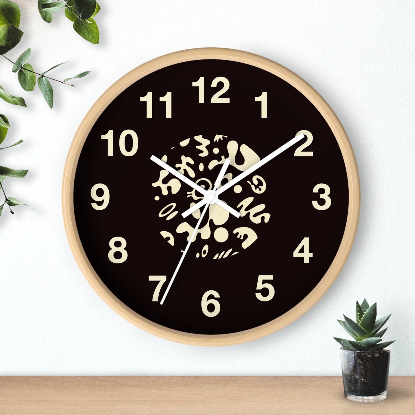 Bright Future Classic Wall Clock - Smoke Signal Black