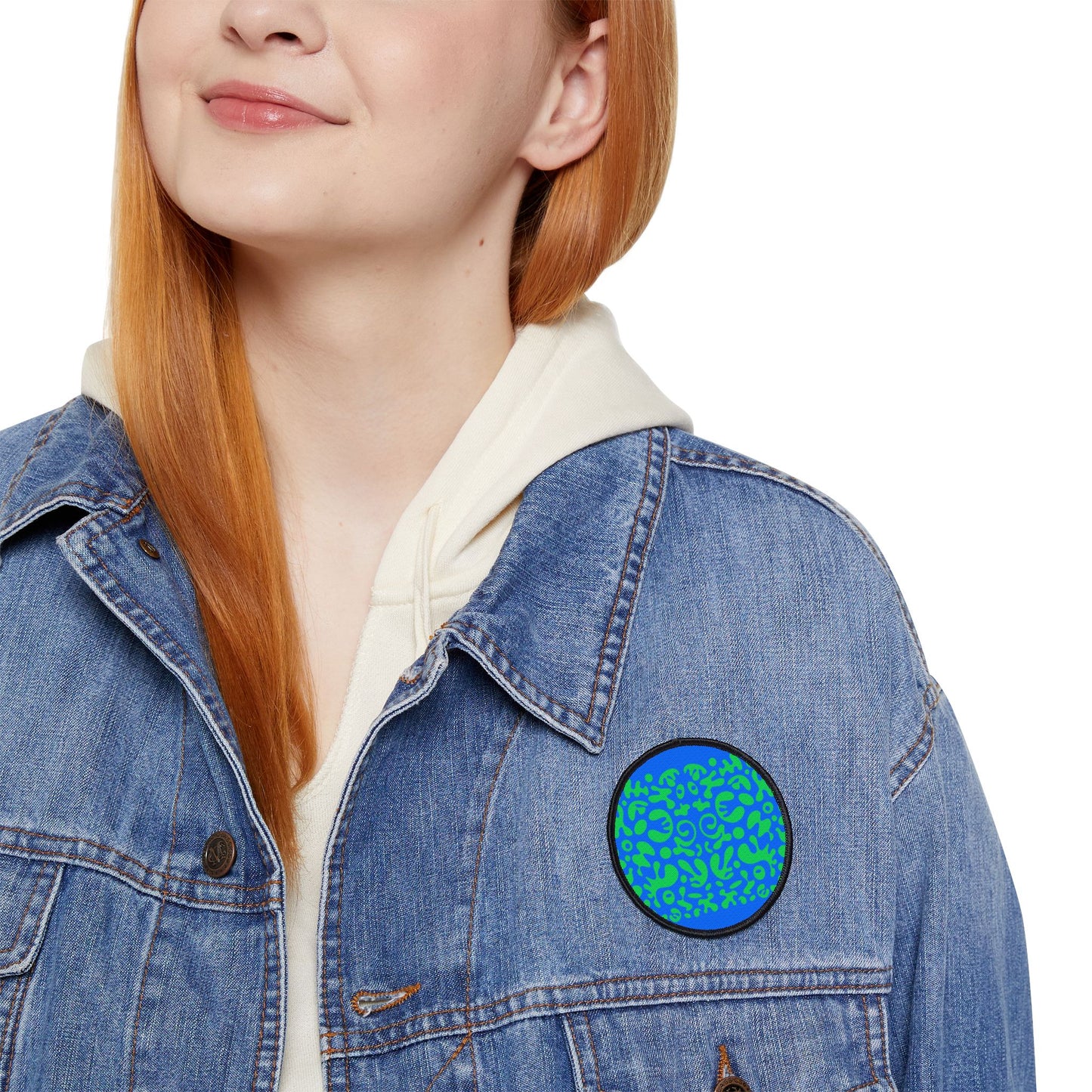 Mirror Work Color Vibrant Iron-On Patches - Tide Pool