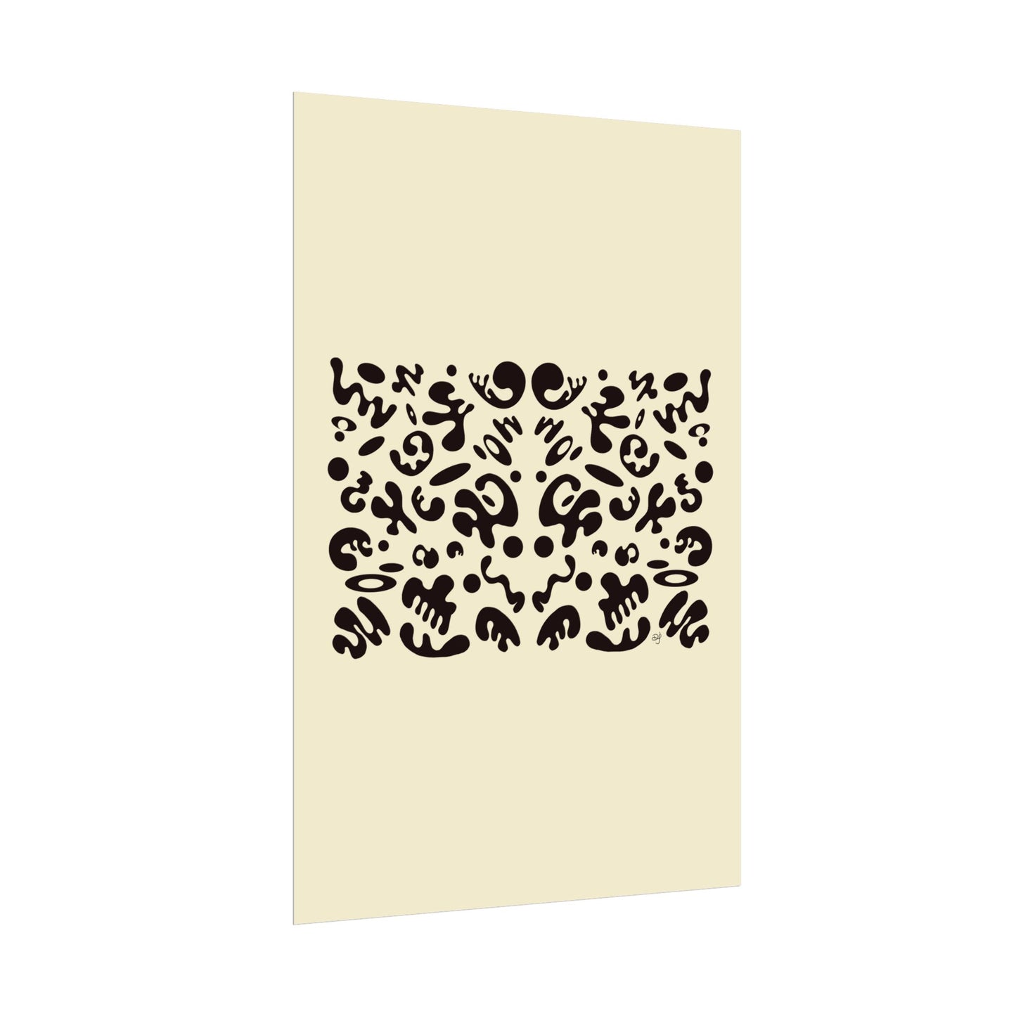 Mirror Work Rolled Poster (Portrait) - Blank Page