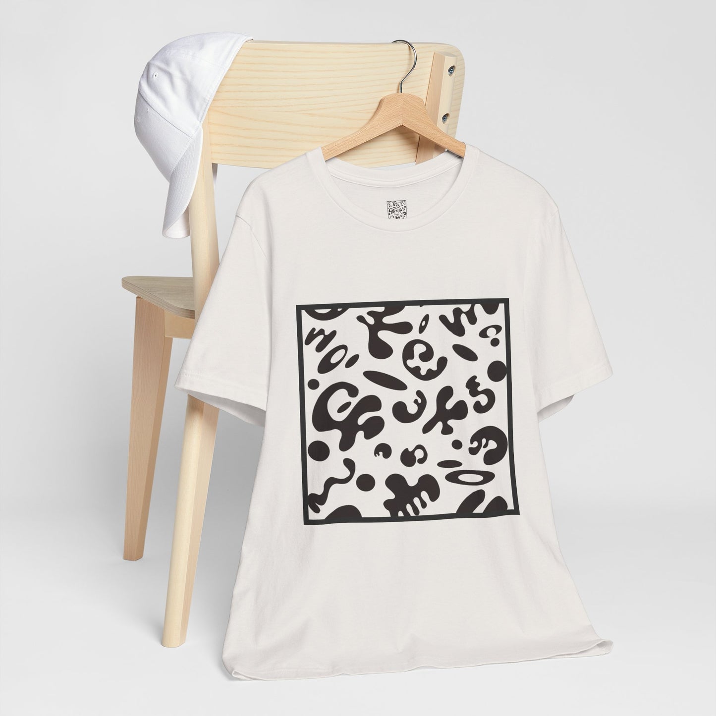 Adorn'd Unisex Jersey Short Sleeve Tee - Smoke Signal Black Print