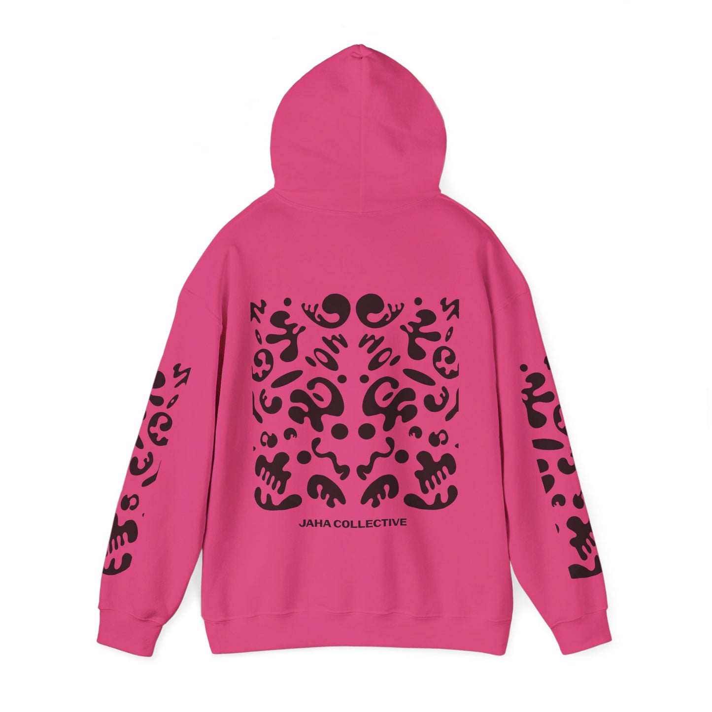 Mirror Work Unisex Heavy Blend™ Hooded Sweatshirt - Smoke Signal Black Print