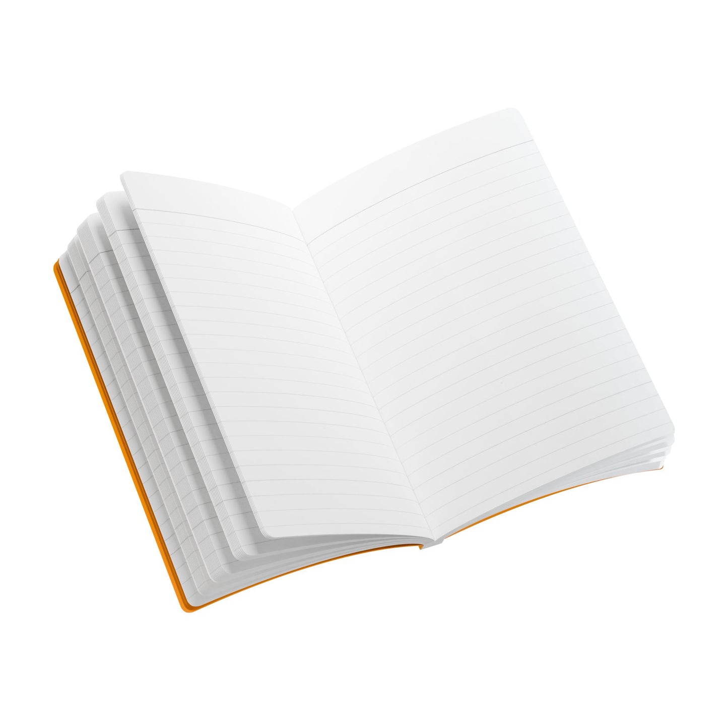 Pure Imagination Softcover Journal w Inside Prints + Tear-Off Pages (Ruled Line) - Heat Theory Orange