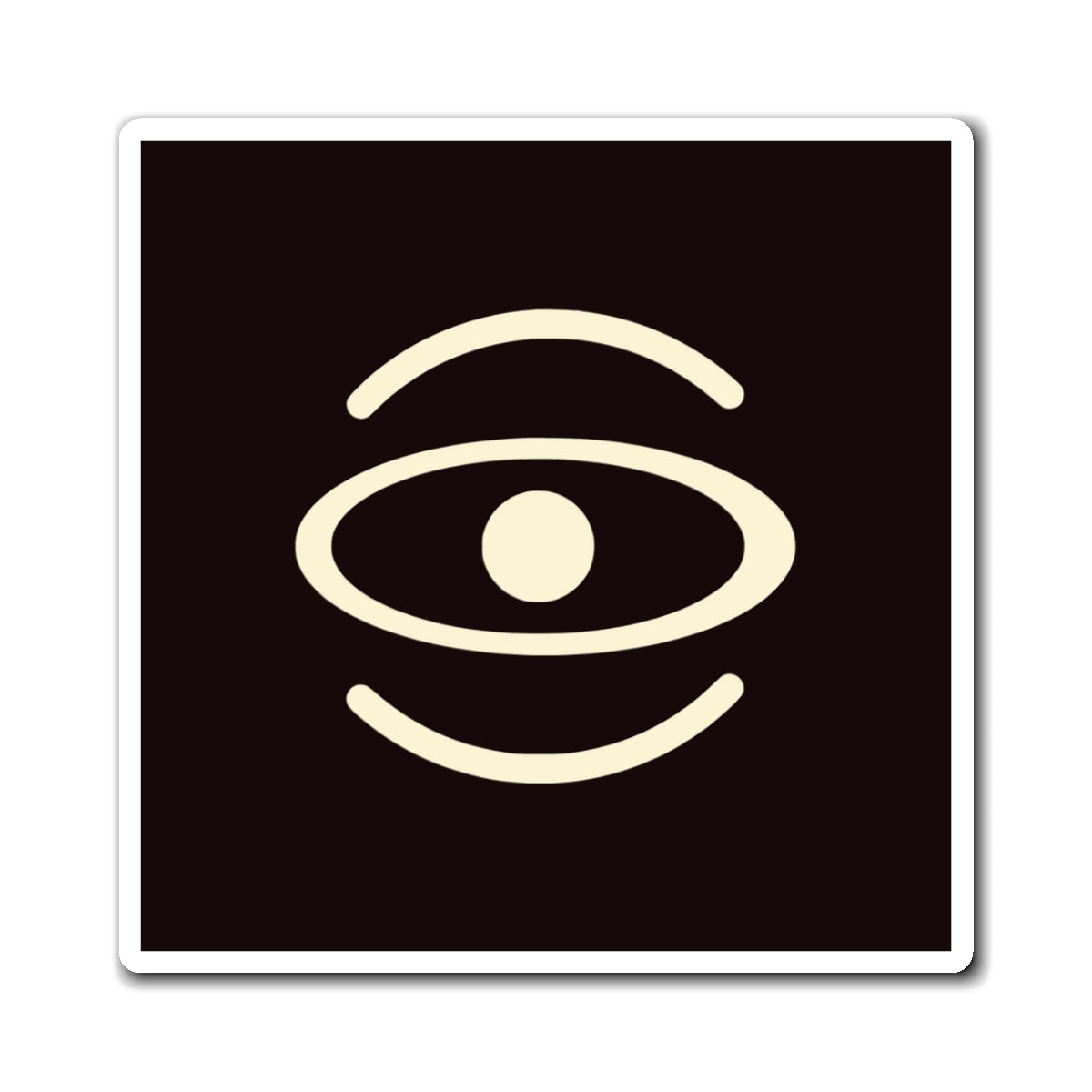 Jaha Logo Square Magnet - Smoke Signal Black