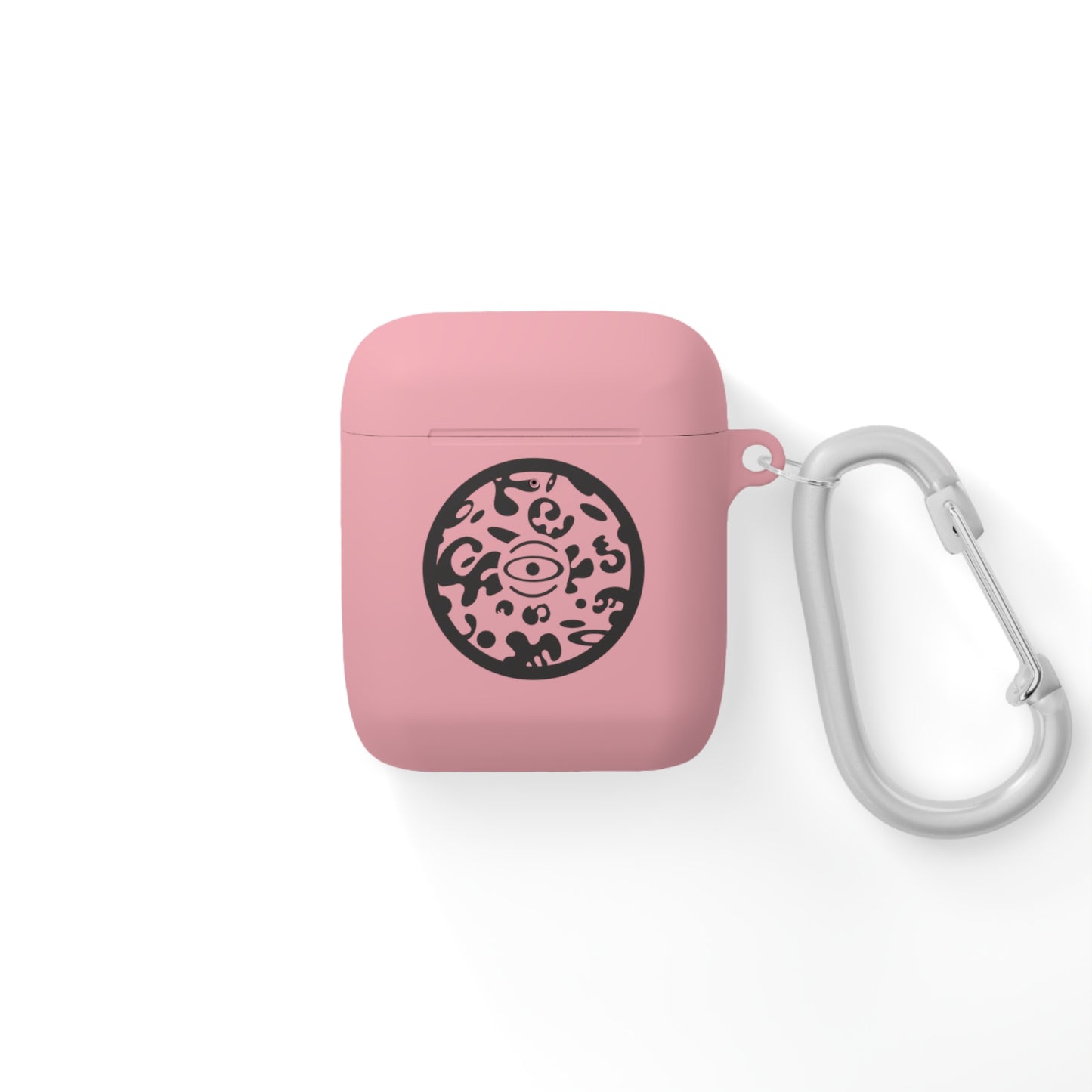 Adorn'd Logo Hard Plastic Airpods Case Cover - Smoke Signal Black