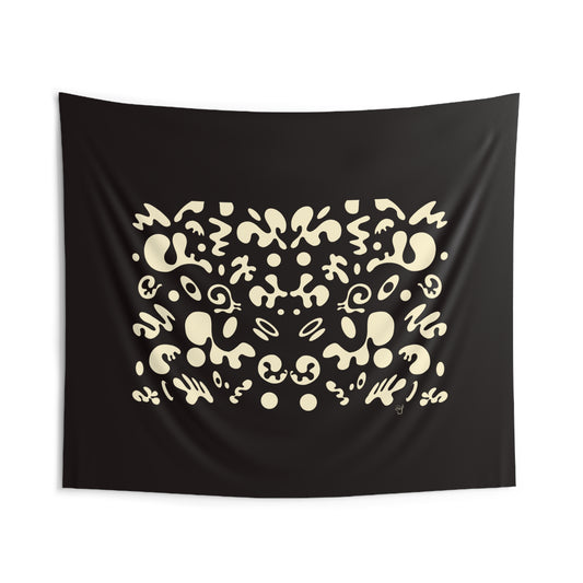 Mirror Work Indoor Wall Tapestry - Smoke Signal