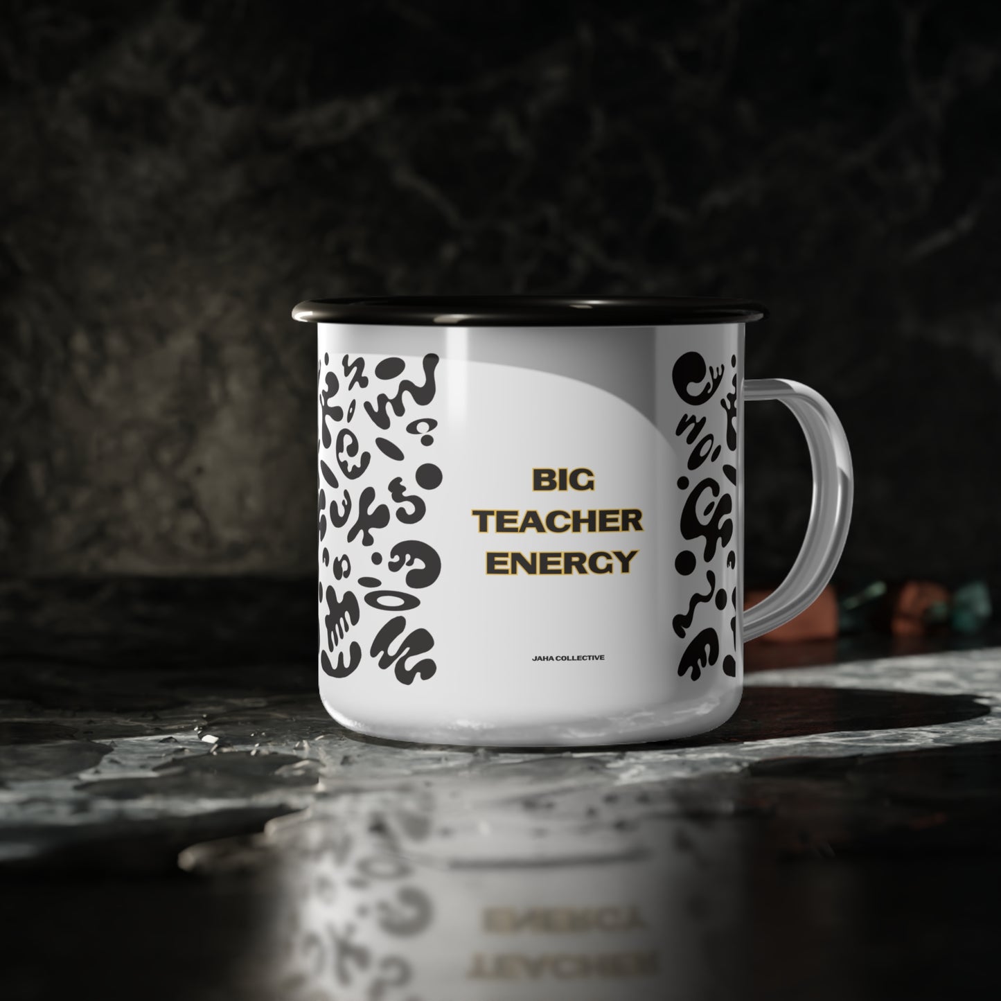 Big Teacher Energy Enamel Cup