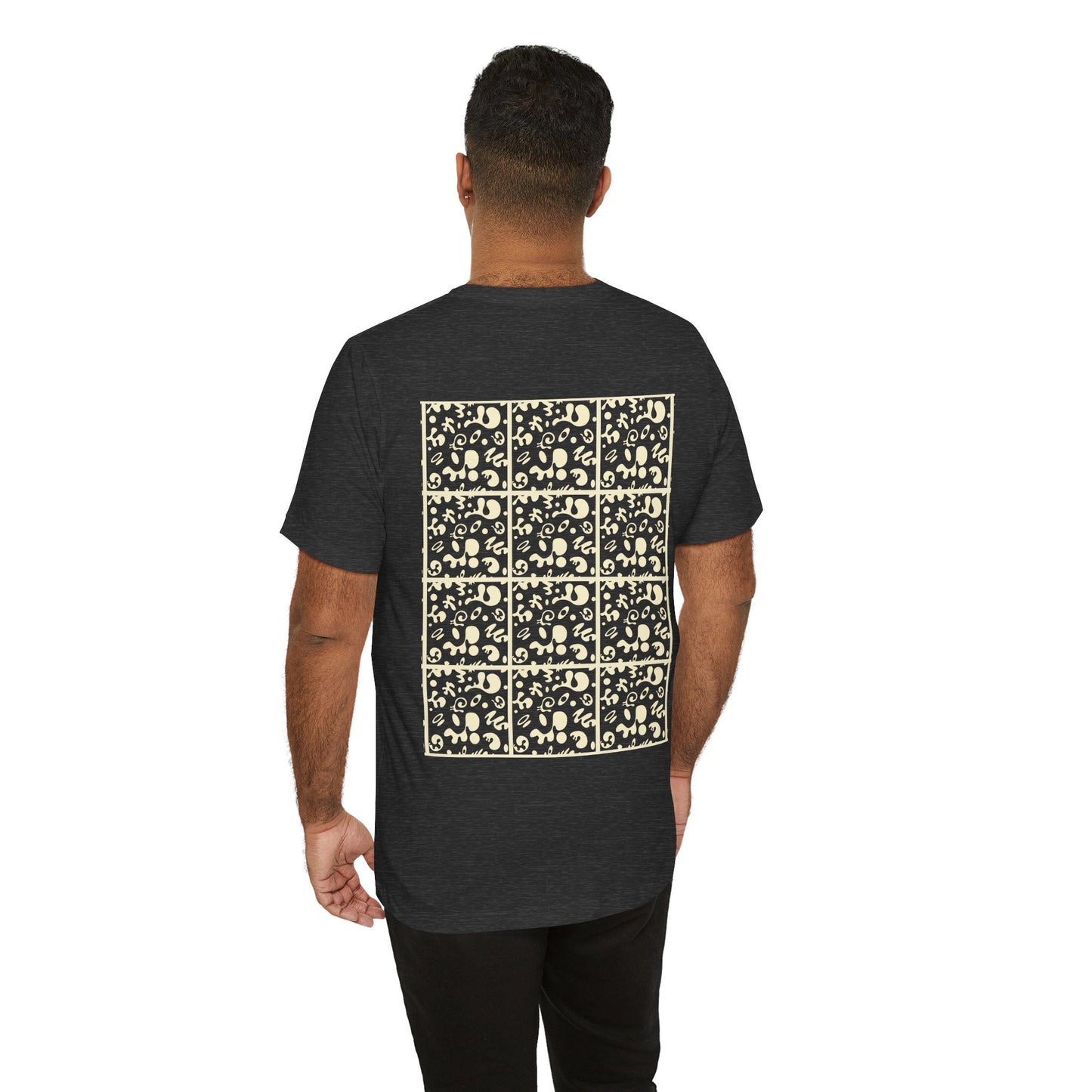 Adorn'd Unisex Jersey Short Sleeve Tee - Blank Page White Print