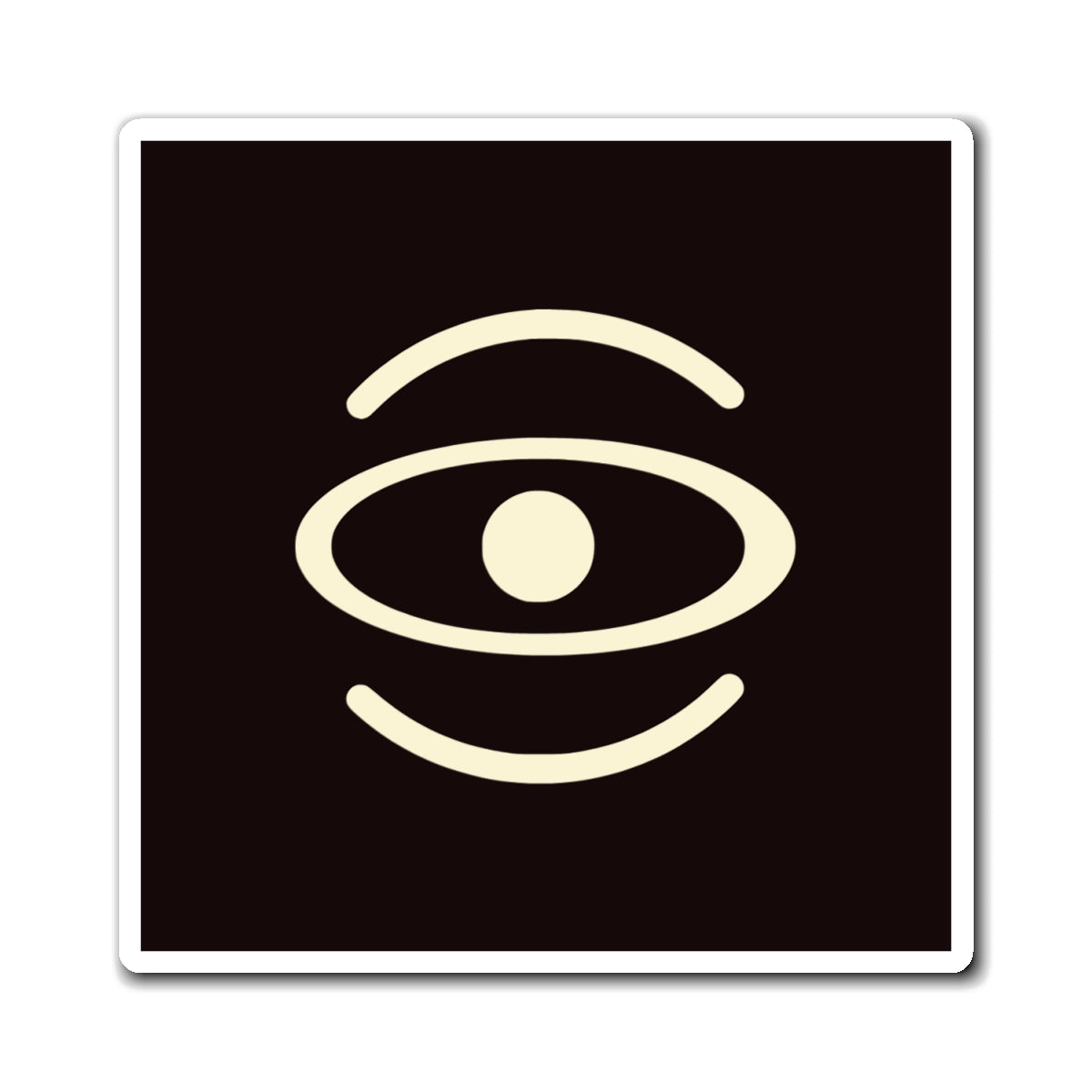 Jaha Logo Square Magnet - Smoke Signal Black