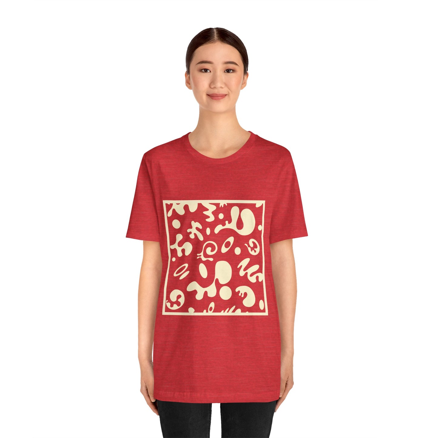 Adorn'd Unisex Jersey Short Sleeve Tee - Blank Page White Print