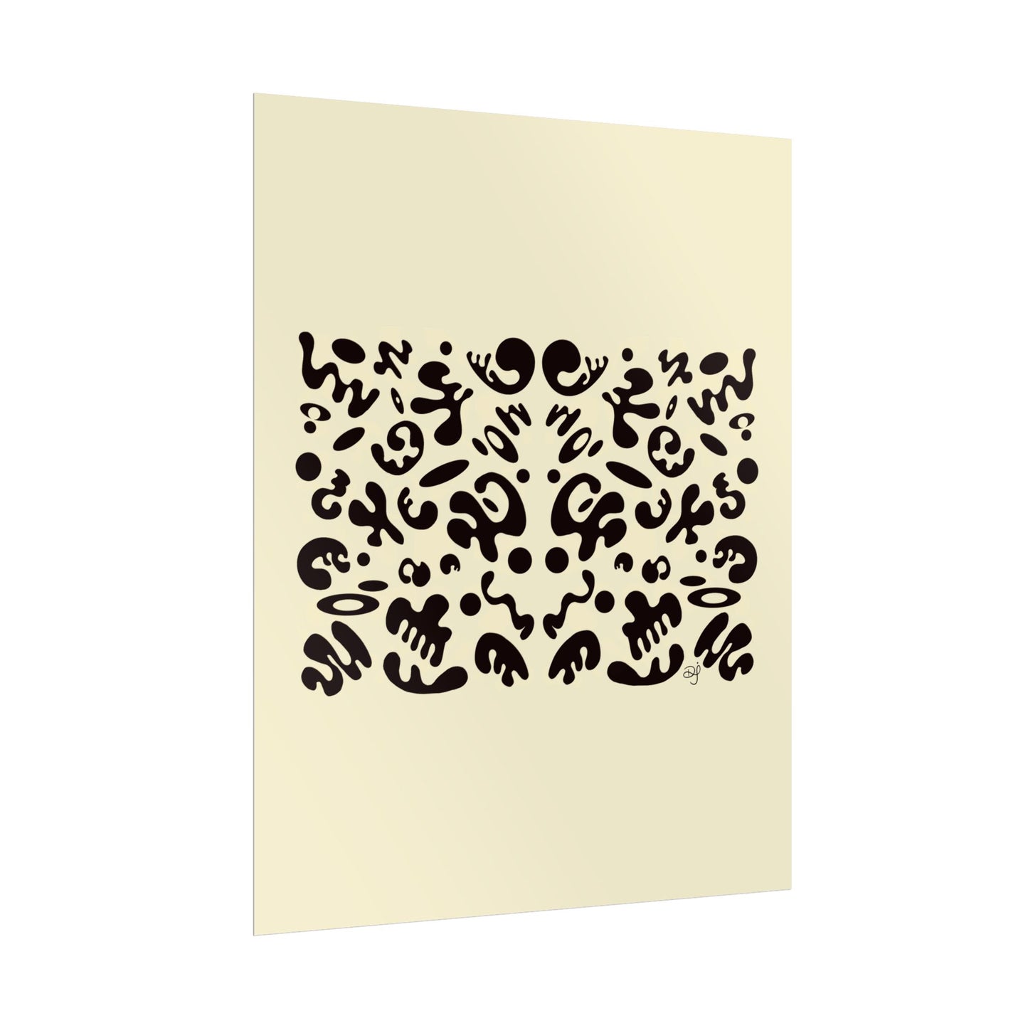 Mirror Work Rolled Poster (Portrait) - Blank Page