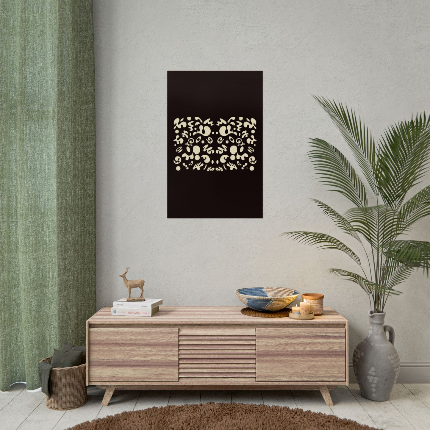 Mirror Work Rolled Poster (Portrait) - Smoke Signal