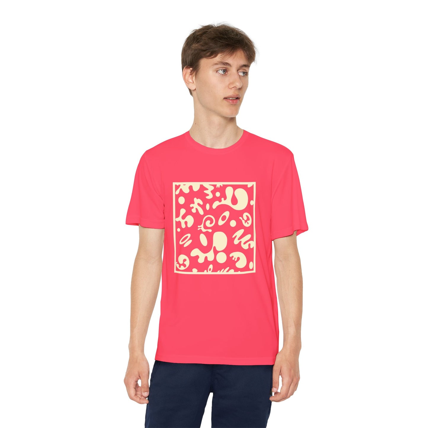 Adorn'd Youth Competitor Graphic Tee - Blank Page White