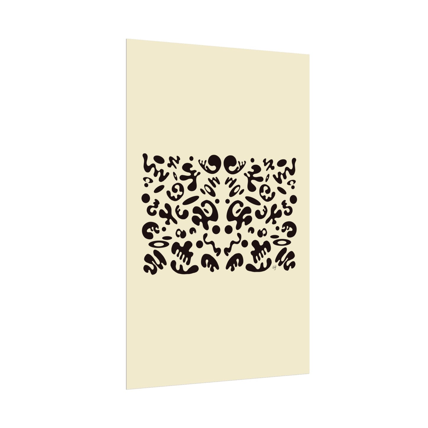 Mirror Work Rolled Poster (Portrait) - Blank Page