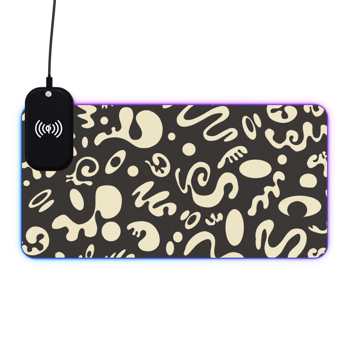 Pure Imagination LED Gaming Mouse Pad w Wireless Charging