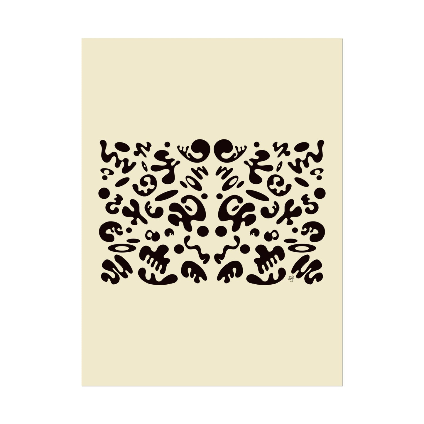 Mirror Work Rolled Poster (Portrait) - Blank Page