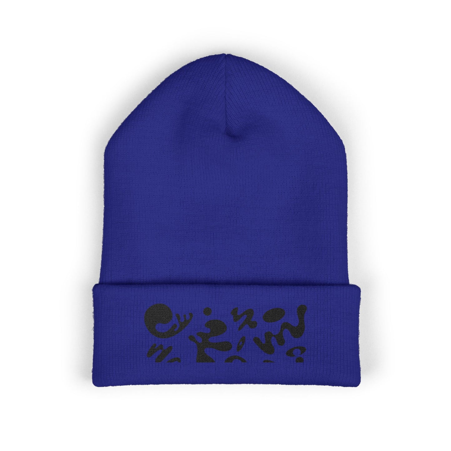 Pure Imagination Embroidered Classic Cuffed Beanie - Smoke Signal Black