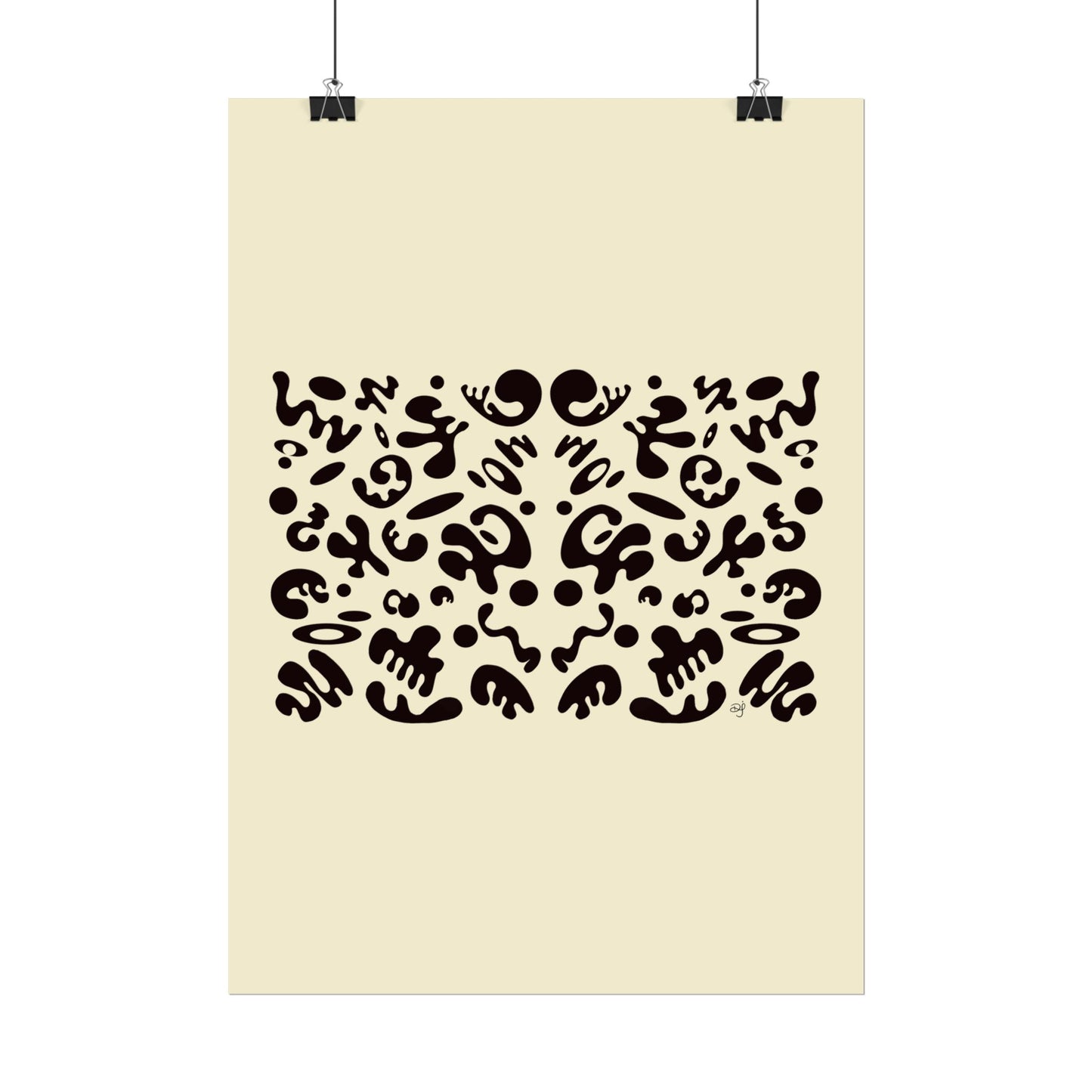 Mirror Work Rolled Poster (Portrait) - Blank Page