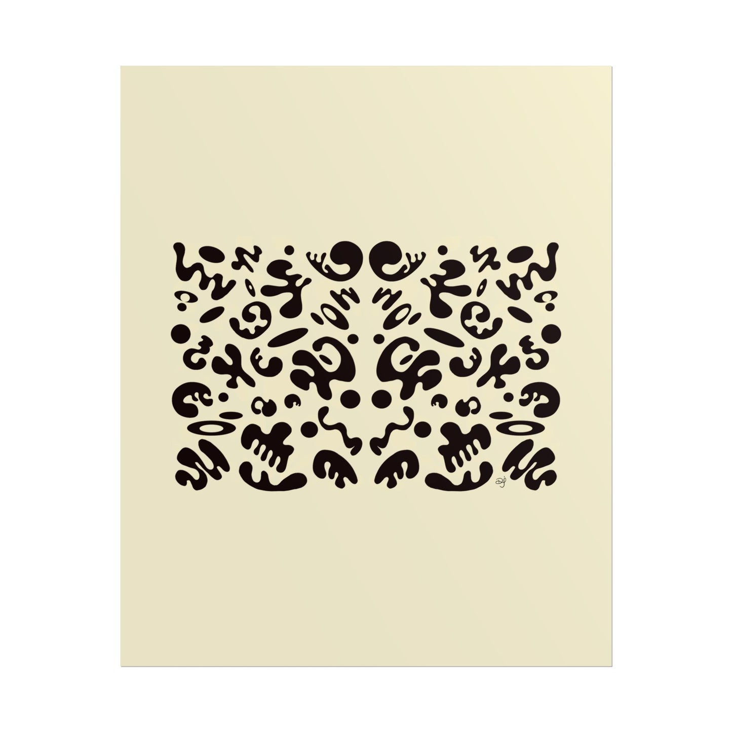 Mirror Work Rolled Poster (Portrait) - Blank Page