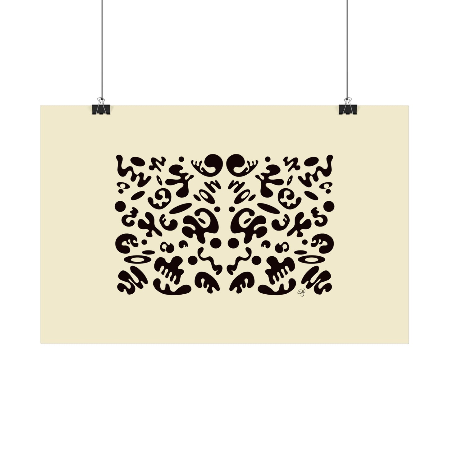 Mirror Work Rolled Poster (Landscape) - Blank Page