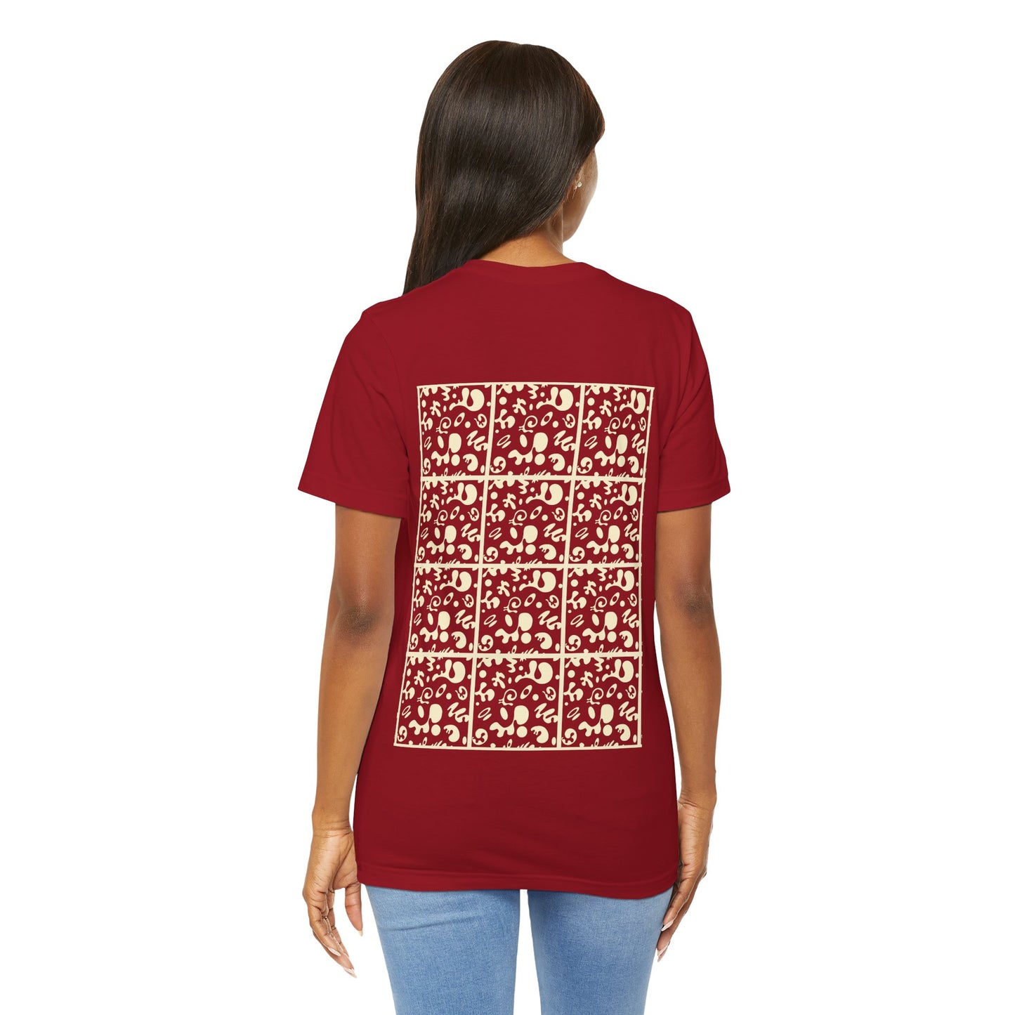 Adorn'd Unisex Jersey Short Sleeve Tee - Blank Page White Print
