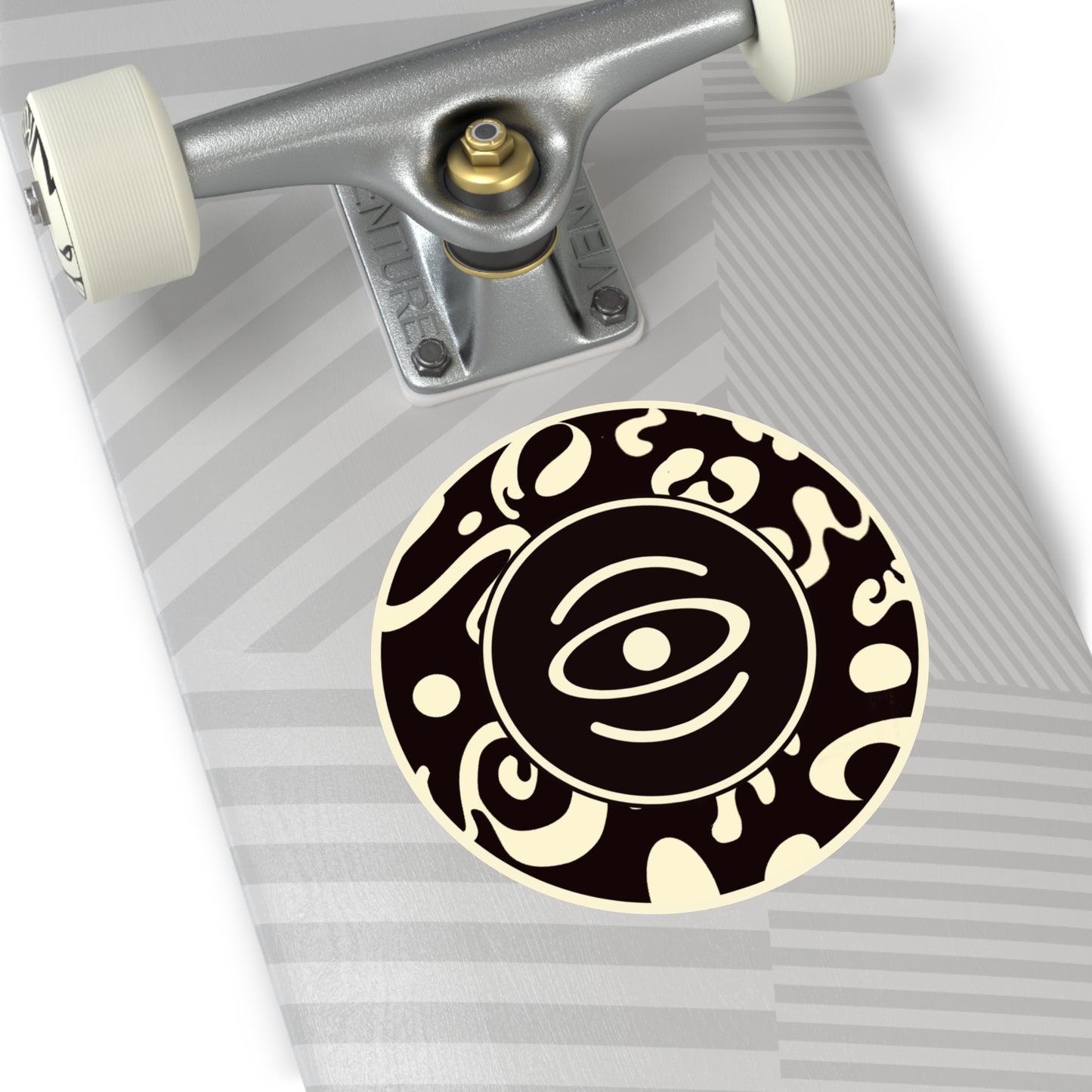 Adorn'd Logo Round Vinyl Stickers - Smoke Signal