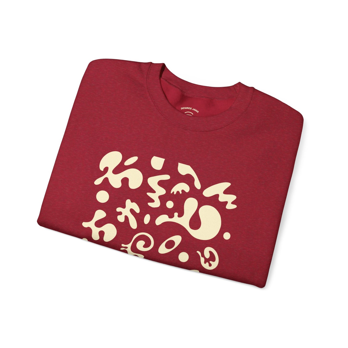 PURE IMAGINATION UNISEX HEAVY BLEND™ CREWNECK SWEATSHIRT - Warm White Print