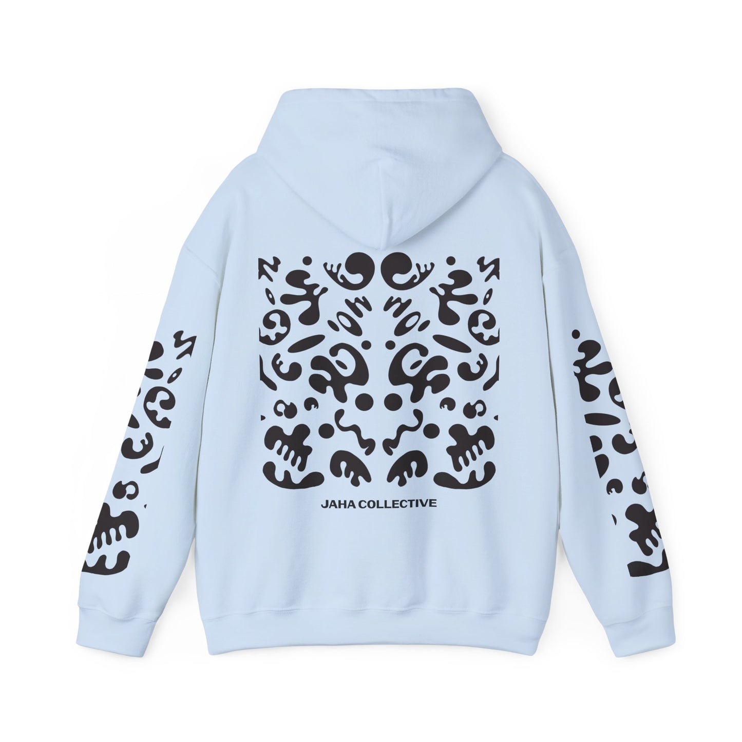 Mirror Work Unisex Heavy Blend™ Hooded Sweatshirt - Smoke Signal Black Print