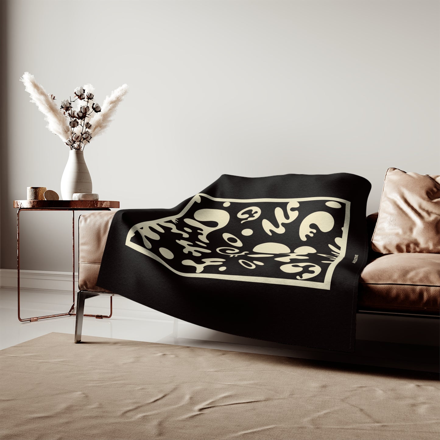 Adorn'd Minimalist Square Sweatshirt Blanket - Smoke Signal
