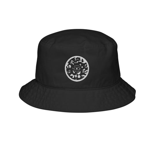 Adorn'd Logo Embroidered Bucket Hat - Starlight White