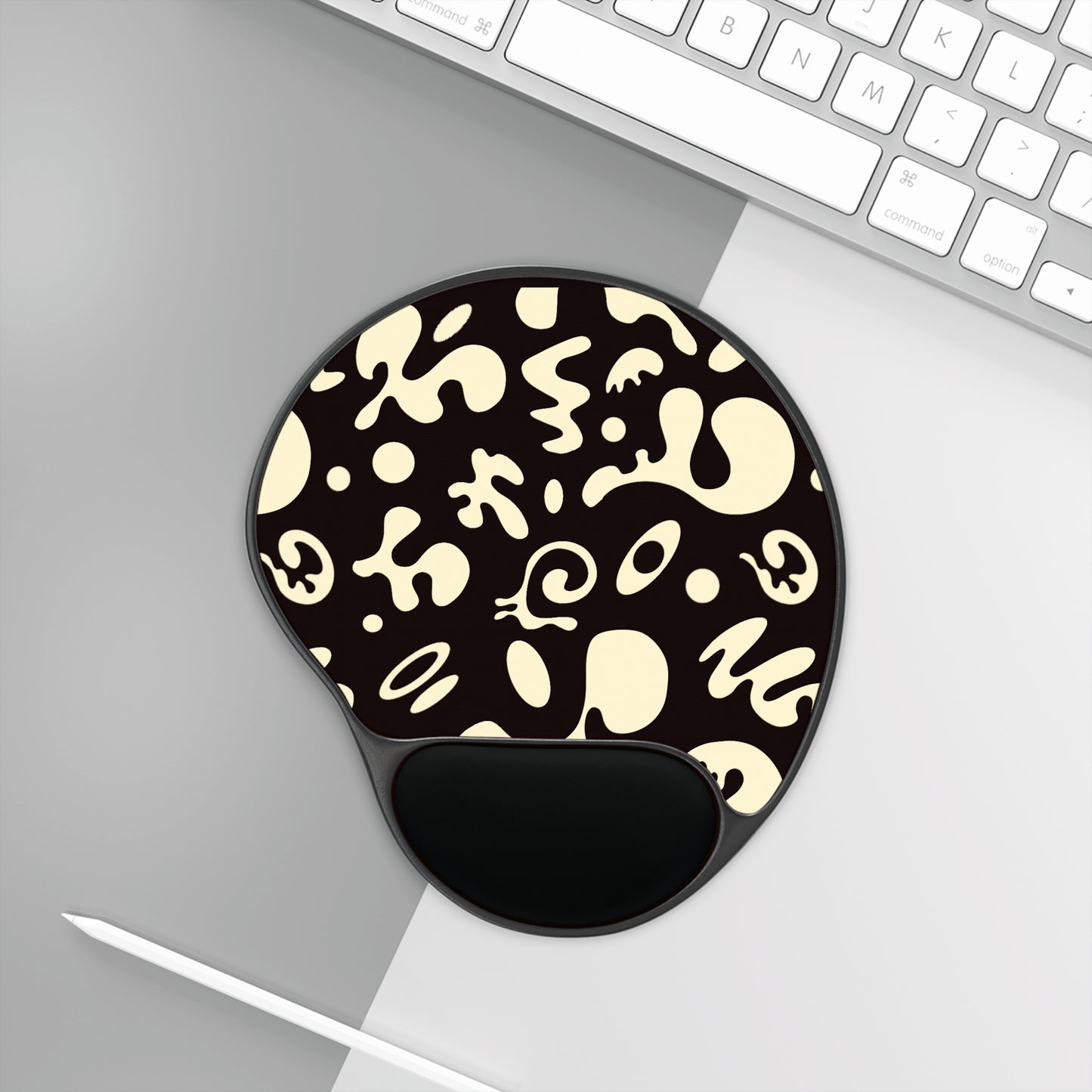Pure Imagination Mouse Pad w Wrist Rest - Smoke Signal Black