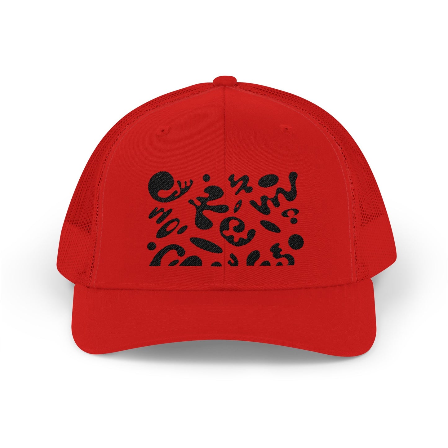 Pure Imagination Embroidered Retro Trucker Hat - Smoke Signal Black