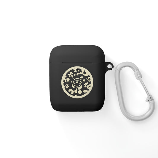 Adorn'd Logo Hard Plastic Airpods Case Cover- Blank Page White
