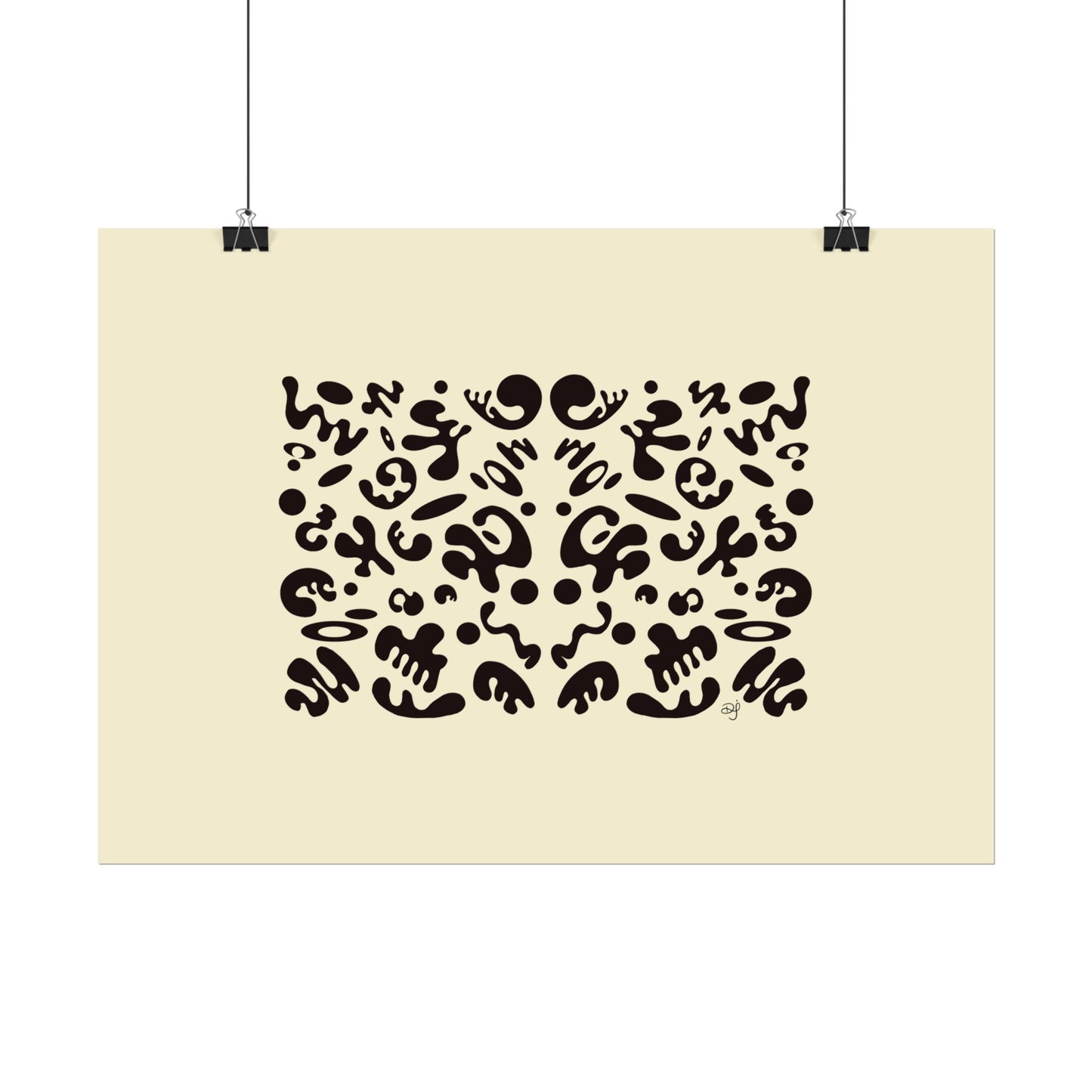 Mirror Work Rolled Poster (Landscape) - Blank Page