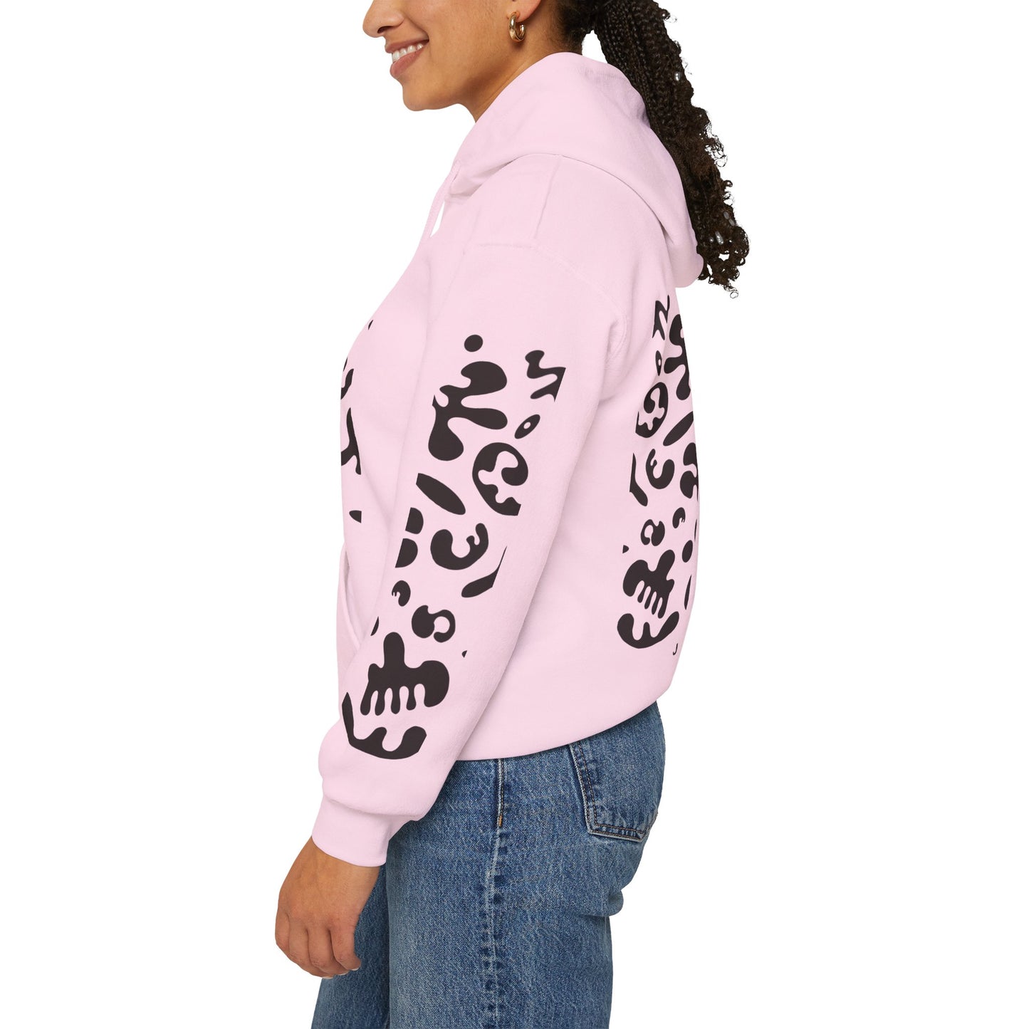 Mirror Work Unisex Heavy Blend™ Hooded Sweatshirt - Smoke Signal Black Print