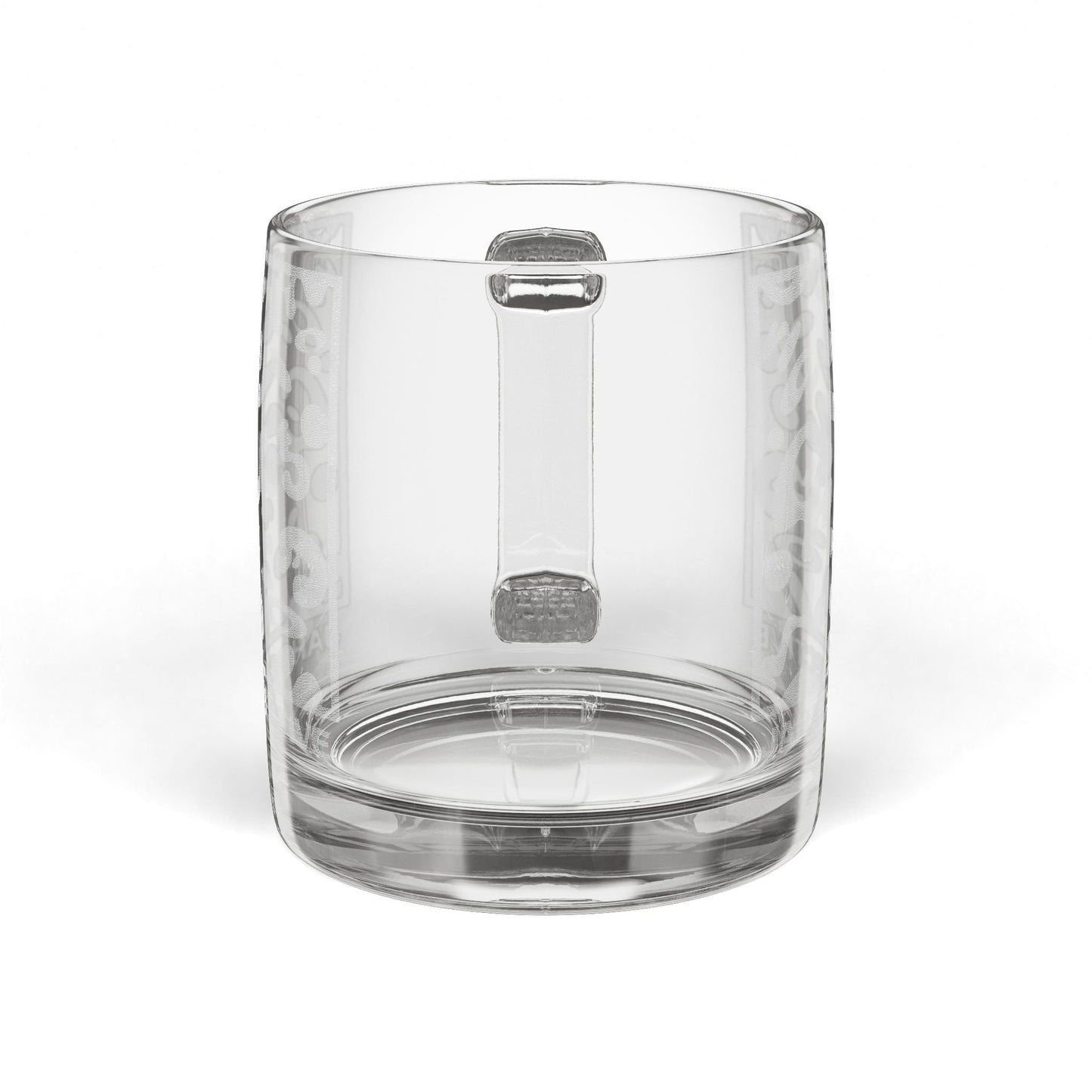 Nourish'd Engraved Glass Coffee Mug