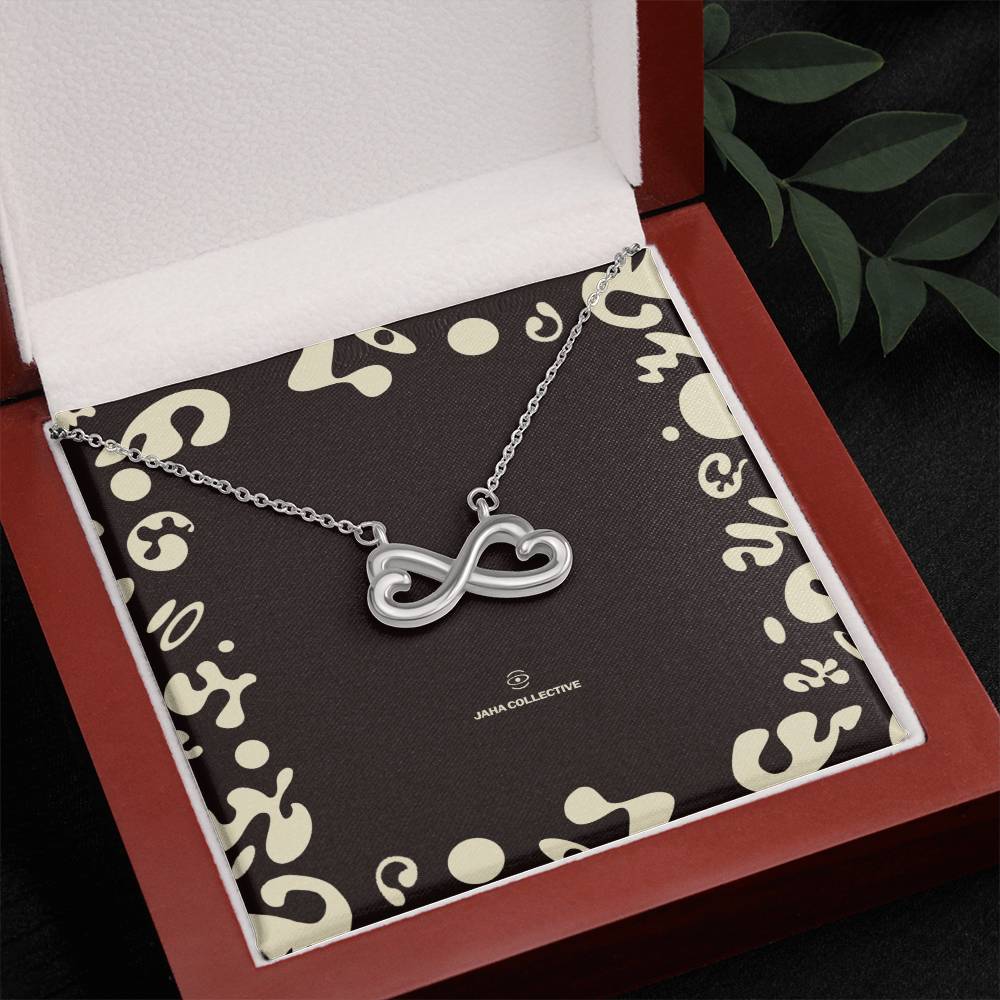 Adorn'd Endless Love Necklace - 14K White Gold - Soft Touch Box