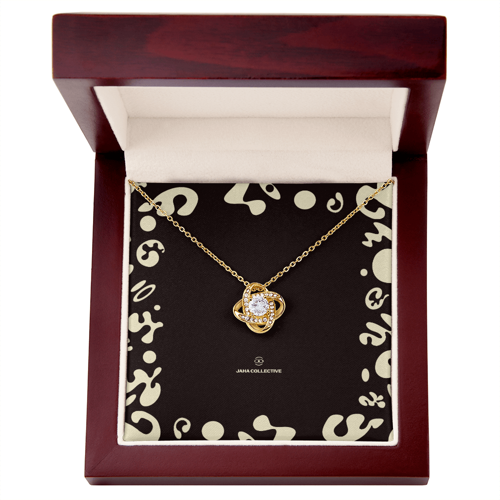 Adorn'd Love Knot Necklace - 18K Yellow Gold - Luxury Box